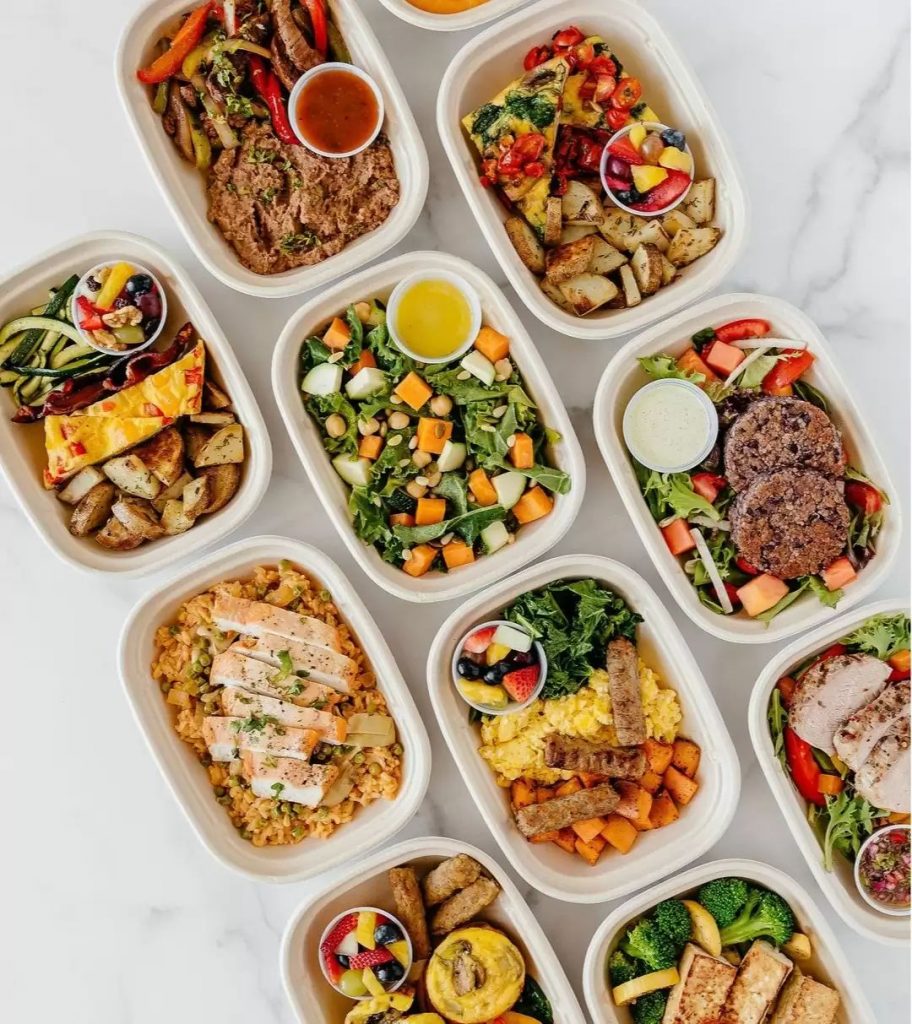 Prepared meals set for delivery